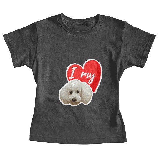 Cute poodle design makes the hearts beat faster Baby Tees