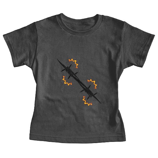 Electric fence barbed wire Baby Tees