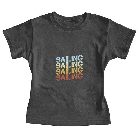 Retro Sailing Typography Baby Tees