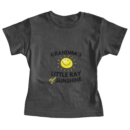 Grandma's Little Ray Of Sunshine Cute Baby Baby Tees