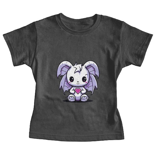 "Kawaii Love Dragon" by ART1SAN Baby Tees