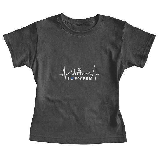 Bochum Skyline Heartbeat Ruhrpott Germany Lover Baby Tees