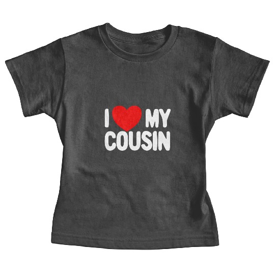 I Love My Cousin Red Heart Redneck Love My Cousin Baby Tees