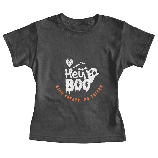 Cute NICU Halloween | NICU treats, no tricks Baby Tees