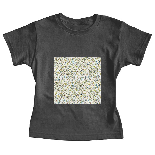 Geometric fantasy in nature colors Baby Tees