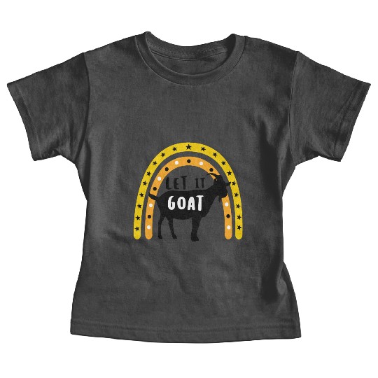 Happy goat, Farm Animal Lover Baby Tees