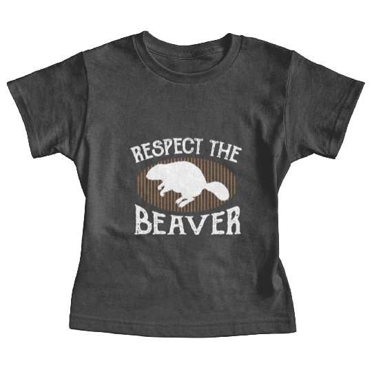 Respect The Beaver retro Beaver Lover groundhog Baby Tees