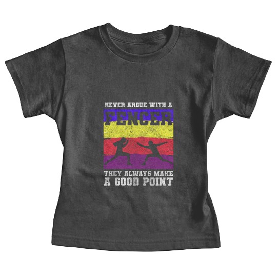 Fencing Sport Sport Sport Fencing Sword Fighting Baby Tees