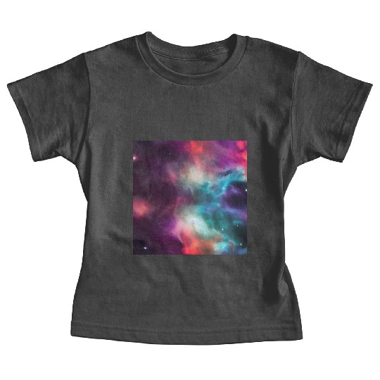 Galaxy nebula abstract design Baby Tees