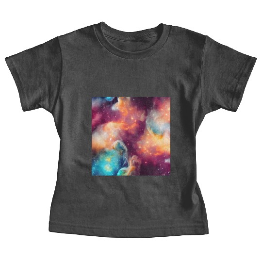 Galaxy nebula abstract design Baby Tees