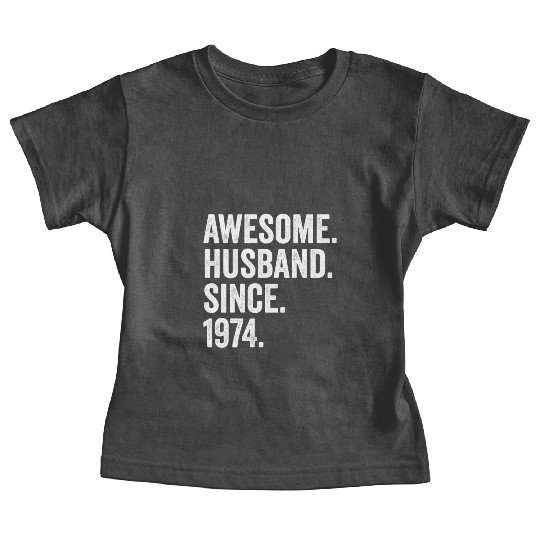 Awesome Husband Since 1974 48th Wedding Anniversar Baby Tees