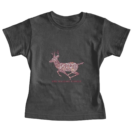 Deer - Maroon Baby Tees
