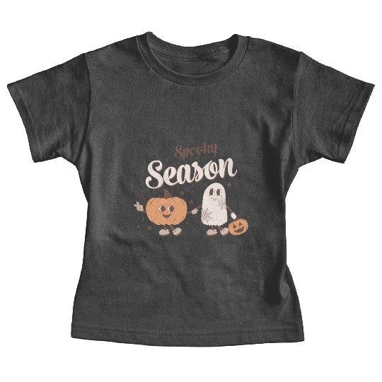Spooky Season Ghost Pumpkin Friends Baby Tees