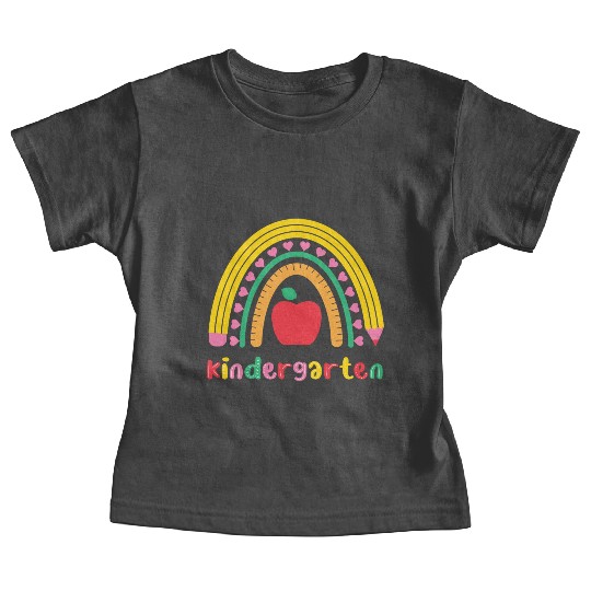 Kindergarten Rainbow Girls Kids Teacher Team Baby Tees