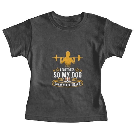 Fitness Workout Gym Dog Baby Tees
