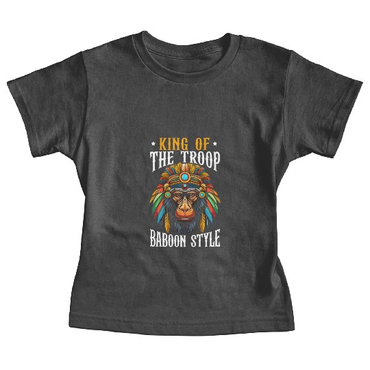 Baboon Monkey Lover Wildlife Animal Zookeeper Baby Tees