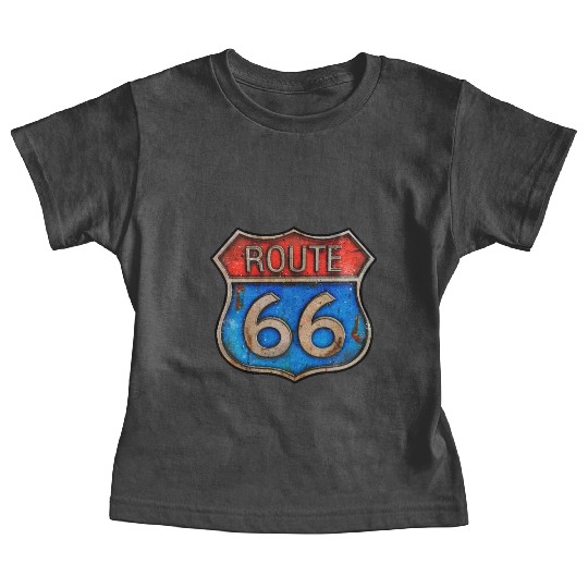 Route 66 vintage sign - Rusty metal Baby Tees