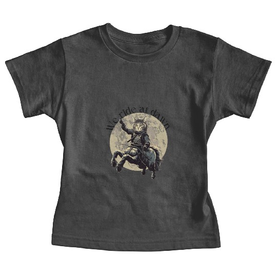 We ride at dawn! Cathorses! Baby Tees