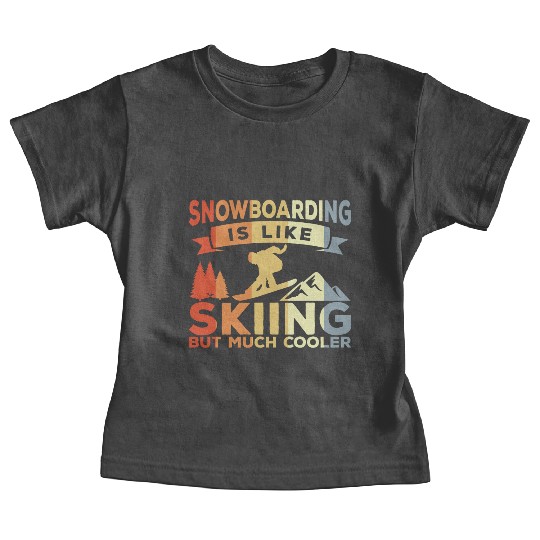 Snowboarding Joke Baby Tees