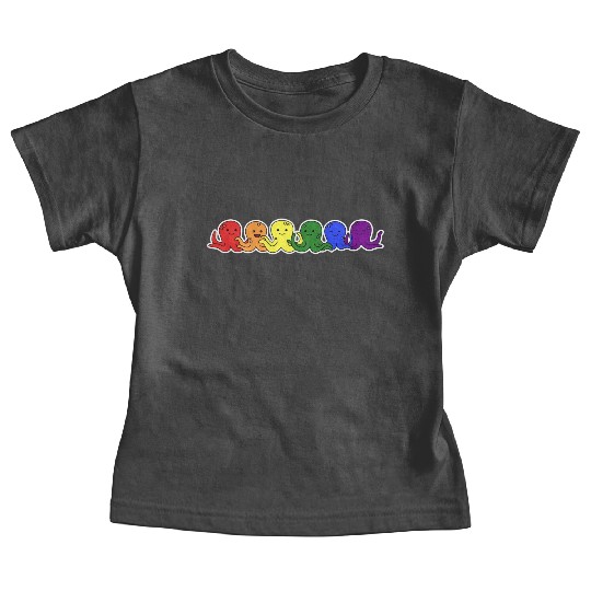 LGBT+ Flag Octopus Design for proud LGBT+ People Baby Tees