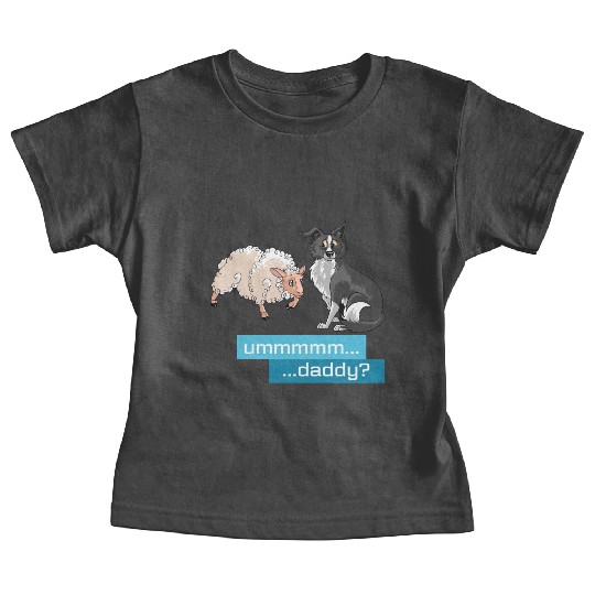 Sheep Herding Daddy Border Collie, Aussie Baby Tees