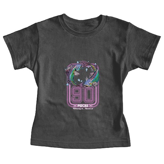 Pisces Born in 1990 Zodiac star sign horoscope Ast Baby Tees