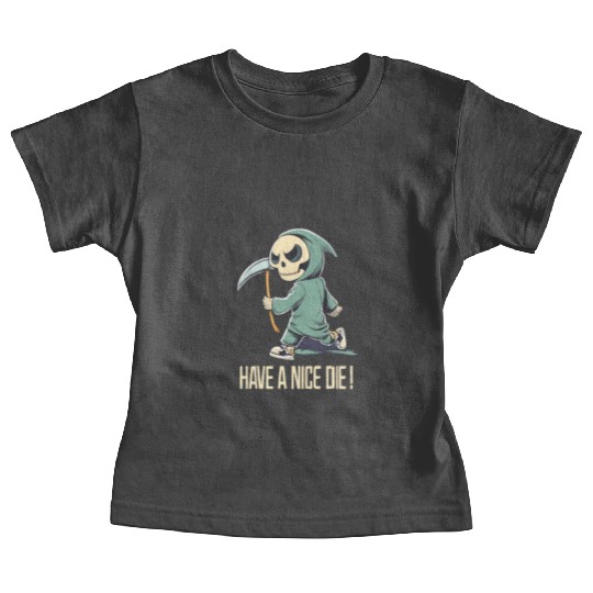 Cute Chibi Grim Reaper Baby Tees
