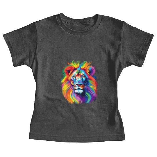 Lion colorful Baby Tees