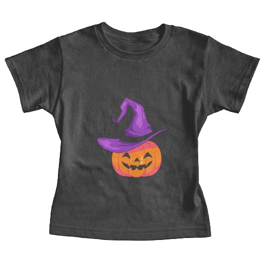 Pumpkin with hat Baby Tees - Happy Halloween Day