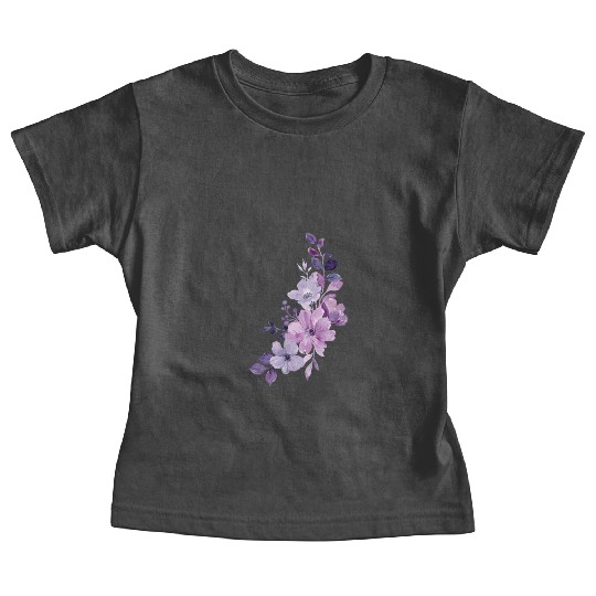 Lavender beautyfull desing Baby Tees for girl