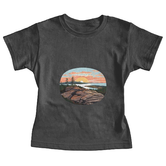 Cadillac Mountain Sunrise Baby Tees