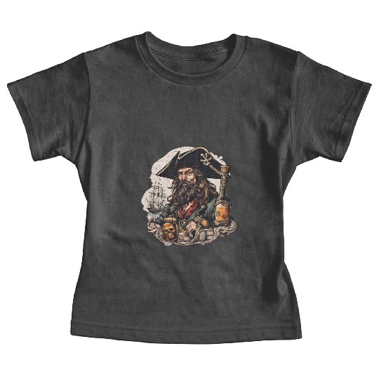 Drunk Pirate / Ahoi / Anchor / Rum / Ship / Boat Baby Tees