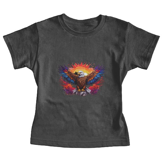 Eagle's Embrace: A Symphony of Freedom Baby Tees