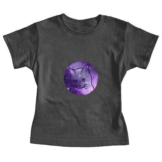 Galaxy Space Cat Funny Cat Lover Baby Tees