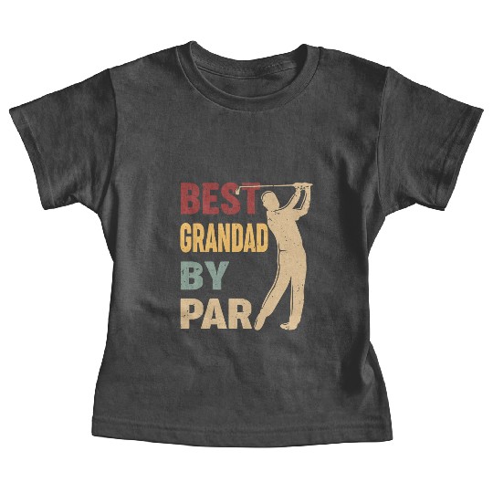 Best Grandad By Par Funny Golf Vintage Baby Tees