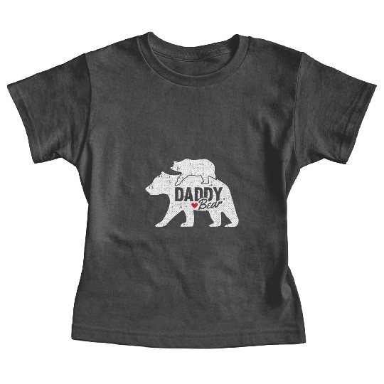 Daddy Bear Fathers Day Cute Baby Cub Papa Dad Baby Tees
