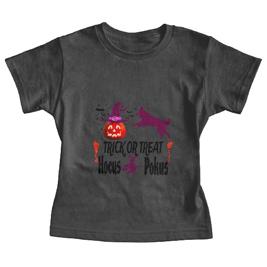 Pumpkin Halloween Trick or Treat Hocus Pocus Dog Baby Tees