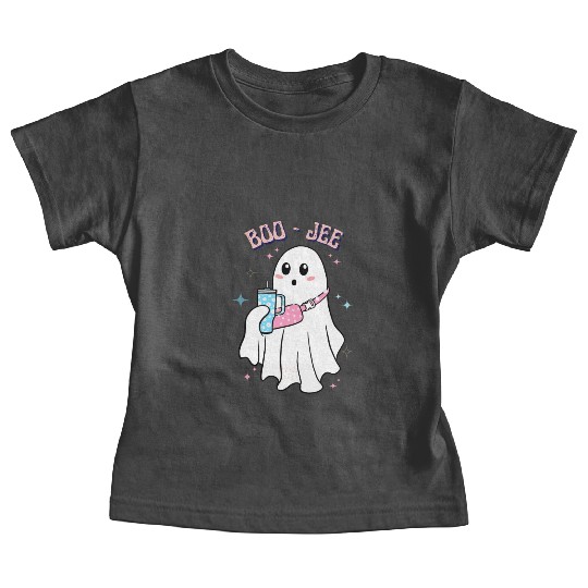 BOO-JEE Spooky Cute Ghost Halloween Costume Design Baby Tees