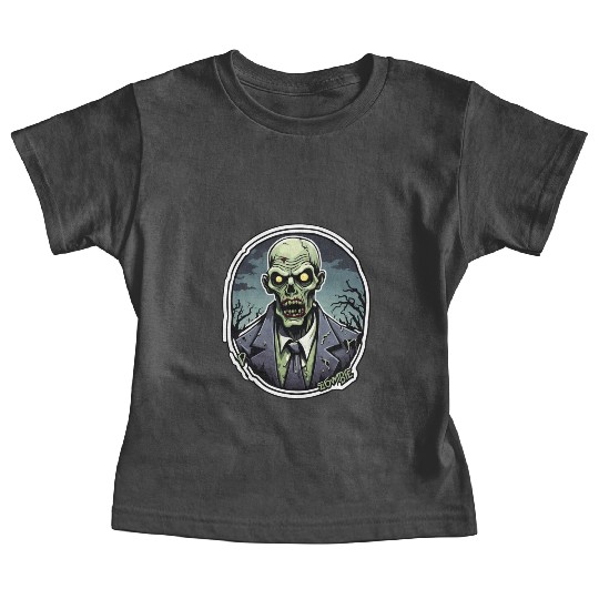 Zombie in a Suit / Halloween / Monster / green Baby Tees