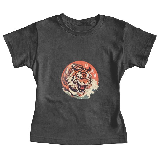 Tokyo Asia 80s Japanese Retro Tiger Baby Tees