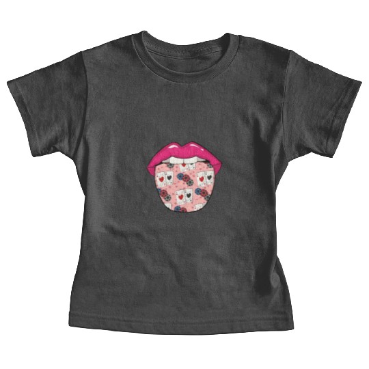 Poker Tongue Baby Tees