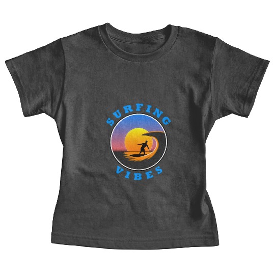 Surfing Vibes - Sun - surfer Baby Tees