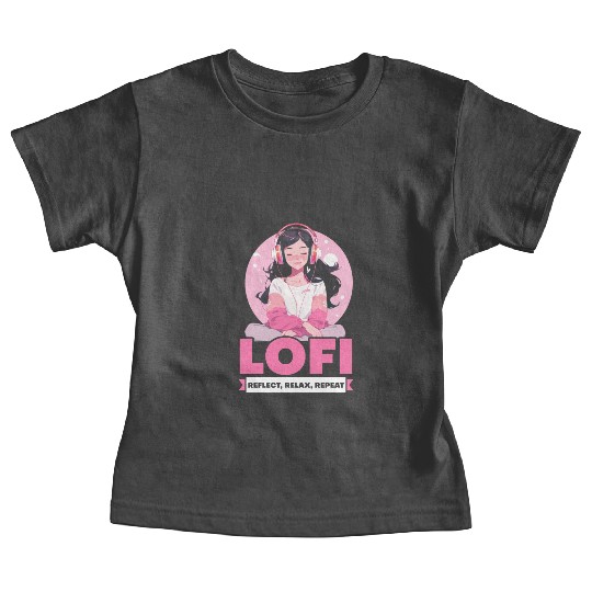 Lofi Music Lover Low Fidelity Japanese Aesthetic Baby Tees