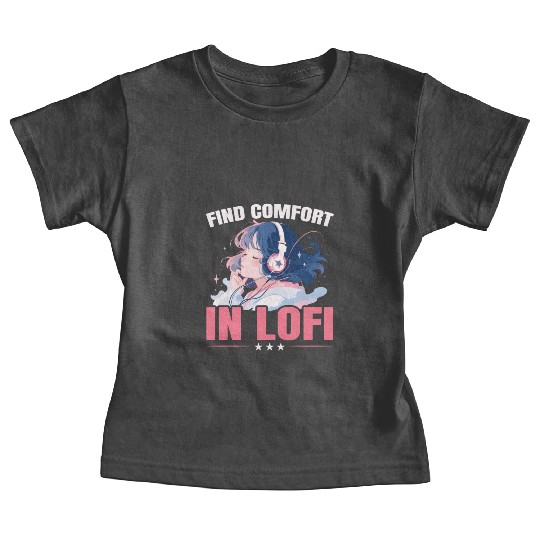 Lofi Music Lover Low Fidelity Japanese Aesthetic Baby Tees