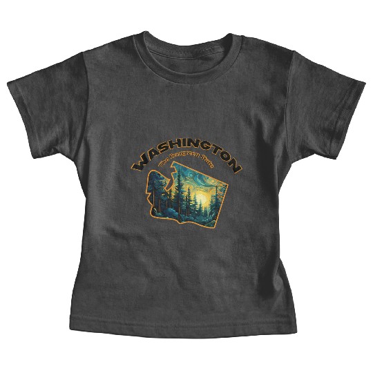 Washington Wildlife - evergreen Baby Tees