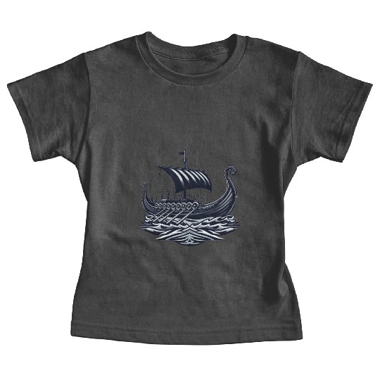 Viking Raiders: Norse Seafaring Art Baby Tees