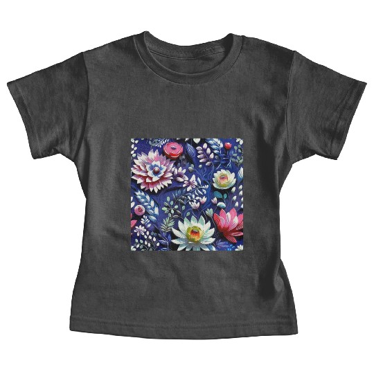 Midnight Floralscape Baby Tees