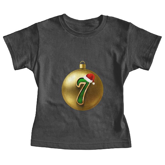 Lucky Seven Number - 7th Christmas Birthday Baby Tees
