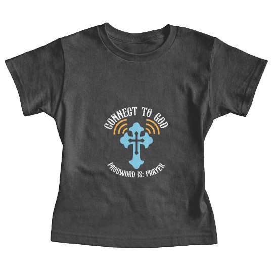 Connect to God I Love Jesus Believer Scripture Baby Tees