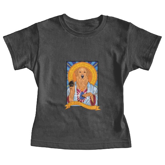 Saint Golden Retriever Baby Tees